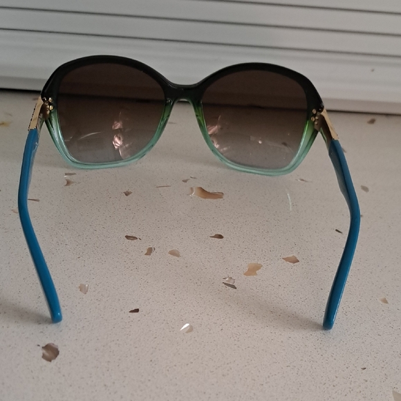 NWT Jimmy Choo Alana Black and Green Gradient Sunglasses - Picture 6 of 10